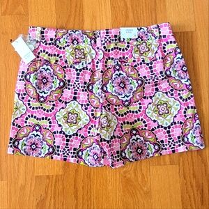 CROWN & IVY Shorts NWT Size 8 Pink/Lime/Navy Essentials